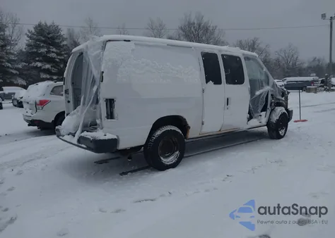 2014 Ford E-250 Commercial z USA, uszkodzony, nr VIN 1FTNE2EL4EDA12349